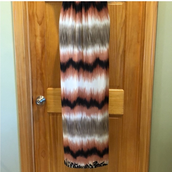Leopard and Abstract Stripe Print Maxi Dress - Picture 6 of 8